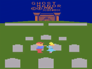 Ghost Manor & Spike's Peak title screen for Atari 2600